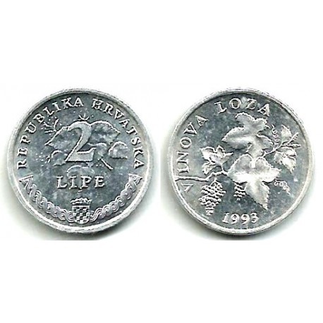 (4) Croacia. 1993. 2 Lipa (EBC+)