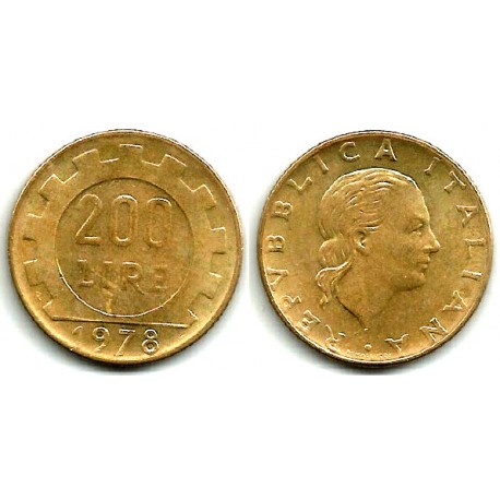 (105) Italia. 1978. 200 Lira (MBC)