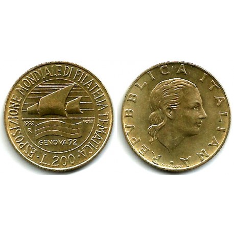 (151) Italia. 1992. 200 Lira (EBC)