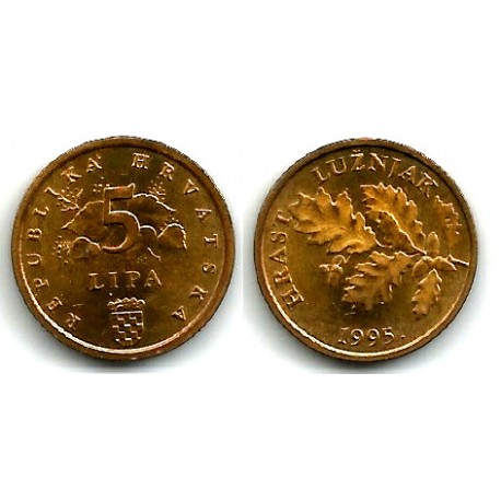 (5) Croacia. 1995. 5 Lipa (EBC+)