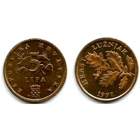 (5) Croacia. 1997. 5 Lira (MBC)