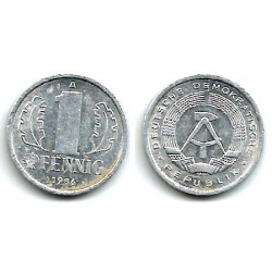 (8.2) Alemania Democrática. 1986(A). 1 Pfennig (MBC)