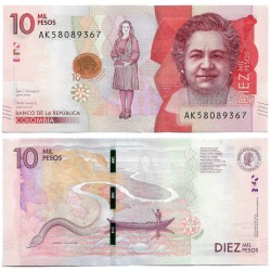 (460) Colombia. 2020. 10000 Pesos (SC)