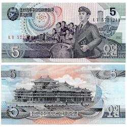 (40b) Corea del Norte. 1988. 5 Won (SC)