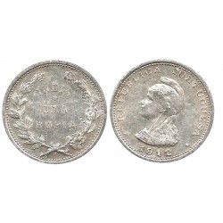 (18) India Portuguesa. 1912. 1 Rupia (MBC-/MBC) (Plata)