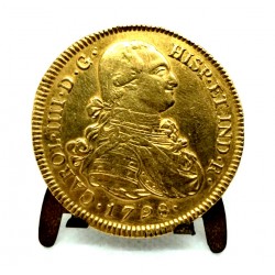 Carlos IV. 1798. 8 Escudos (MBC/MBC+) (Oro) Ceca de Popayán JF
