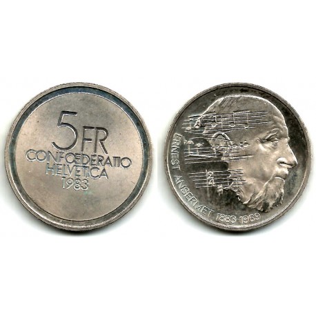 (62) Suiza. 1983. 5 Francs (EBC)