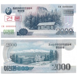 (65) Corea del Norte. 2008. 2000 Won (SC)