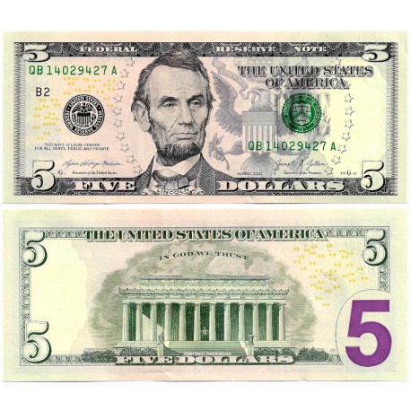 (W551) Estados Unidos de América. 2021. 5 Dollars (SC)