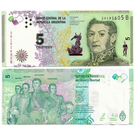 (359) Argentina. 2015. 5 Pesos (SC)
