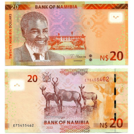 (17) Namibia. 2022. 20 Dollars (SC)