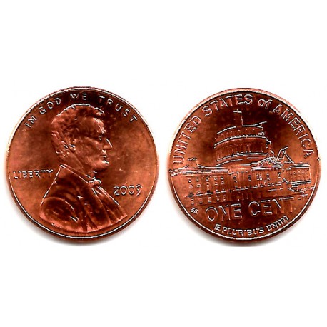 (444) Estados Unidos de América. 2009. 1 Cent (EBC)