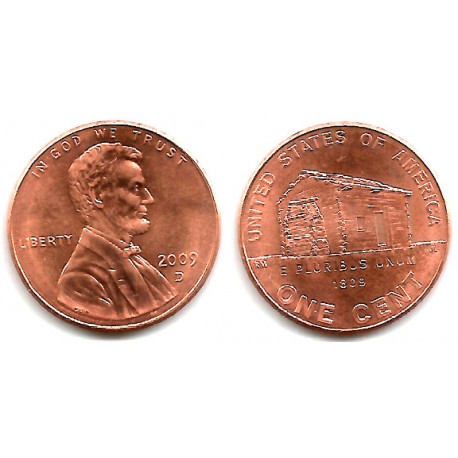 (441) Estados Unidos de América. 2009(D). 1 Cent (EBC+)