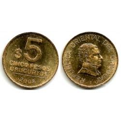 (120.2) Uruguay. 2008. 5 Pesos (SC)