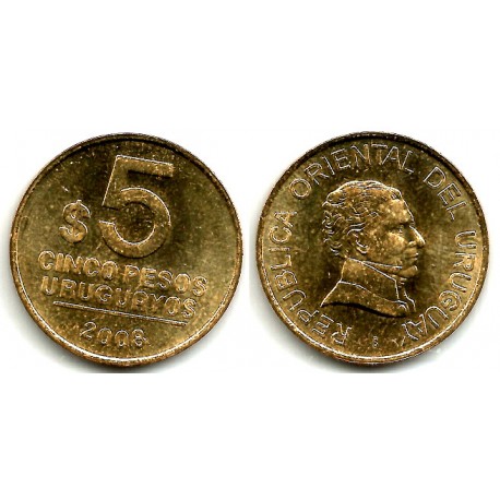 (120.2) Uruguay. 2008. 5 Pesos (SC)