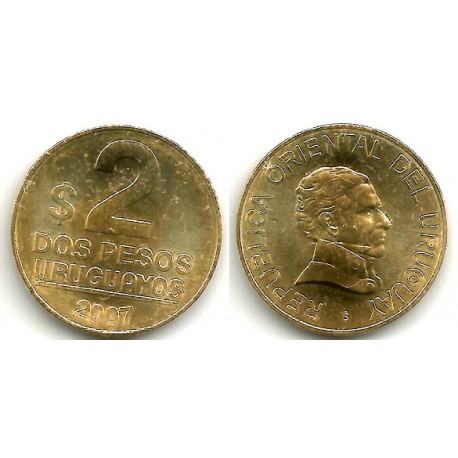 (104.2) Uruguay. 2007. 2 Pesos (SC)