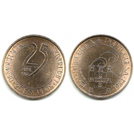 (623) Portugal. 1984. 25 Escudos (SC-)