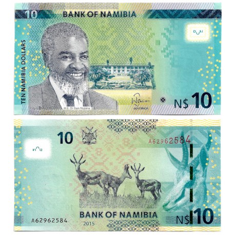 (16) Namibia. 2015. 10 Dollars (SC)