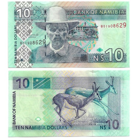 (4bB) Namibia. Sin Fecha. 10 Dollars (SC)