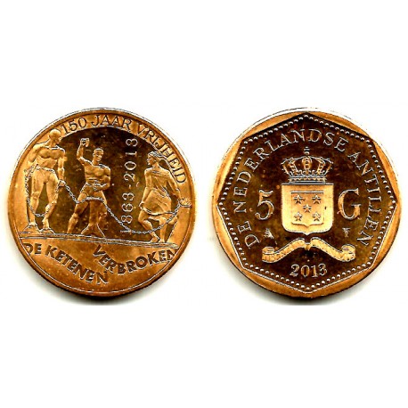 Antillas Neerlandesas. 2013. 5 Gulden (SC)