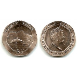 Gibraltar. 2020. 20 Pence (SC)