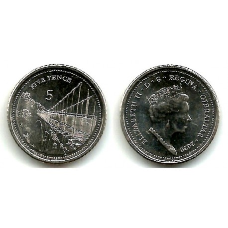 Gibraltar. 2020. 5 Pence (SC)