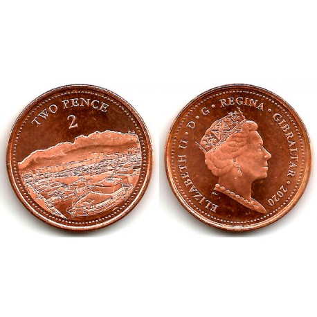 Gibraltar. 2020. 2 Pence (SC)