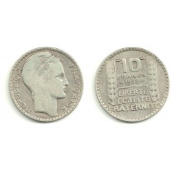 (878) Francia. 1932. 10 Francs (MBC) (Plata)