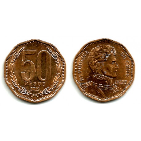 (236) Chile. 2015. 50 Pesos (SC)