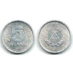 (9.2) Alemania Democrática. 1980(A). 5 Pfennig (MBC)