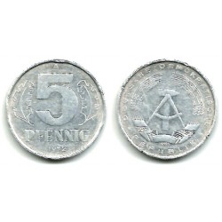 (9.1) Alemania Democrática. 1972(A). 5 Pfennig (MBC)