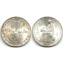 (585) Portugal. 1953. 20 Escudos (EBC) (Plata)