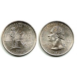 (305) Estados Unidos de América. 2000(D). Quarter Dollar (EBC) Massachusetts