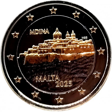 Malta. 2025. 2 Euro (SC) Oro & Rutenio