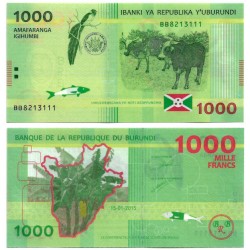 (51) Burundi. 2015. 1000 Francs (SC)