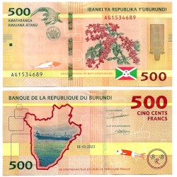 (50) Burundi. 2023. 500 Francs (SC)