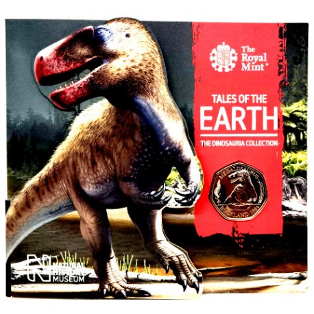 Gran Bretaña. 2020. 50 Pence (SC) Megalosaurio