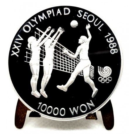 (63) Corea del Sur. 1987. 10000 Won (EBC+) (Plata)