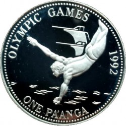 (140) Tonga. 1992. 1 Pa'Anga (EBC+) (Plata)