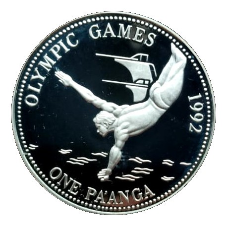 (140) Tonga. 1992. 1 Pa'Anga (EBC+) (Plata)