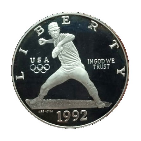 (234) Estados Unidos de América. 1992(S). 1 Dollar (EBC+) (Plata)