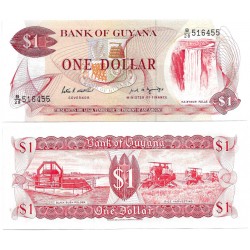 (21f) Guyana. 1966-92. 1 Dollar (SC)