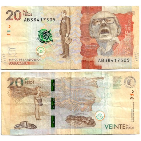 (461a) Colombia. 2015. 20000 Pesos (MBC-)