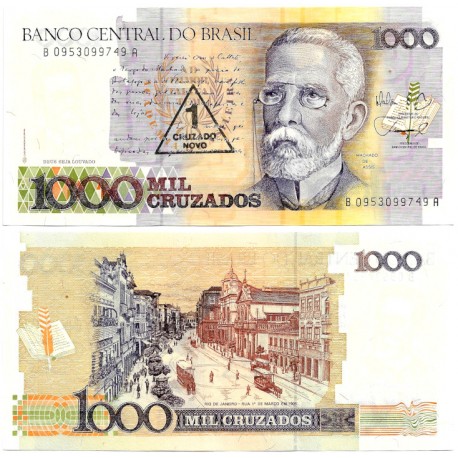 (216b) Brasil. 1989. 1 Cruzado Novo (SC)