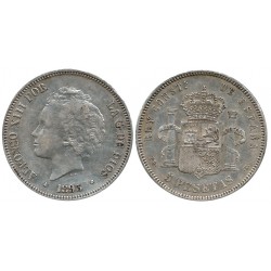 Alfonso XIII. 1893*(18-93). 5 Pesetas (MBC) (Plata) Ceca de Madrid PG-L