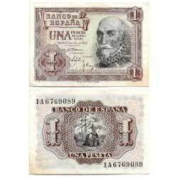 Estado Español. 1953. 1 Peseta (MBC) Serie 1A