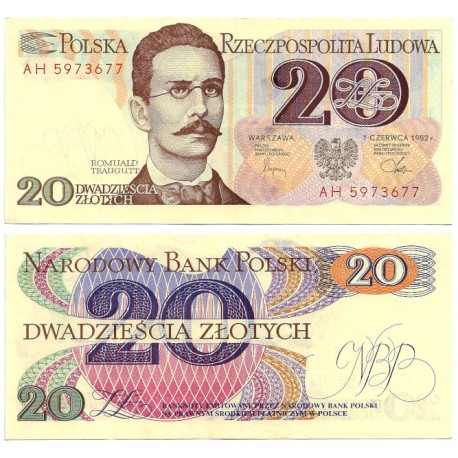 (149a) Polonia. 1982. 20 Zlotych (SC)