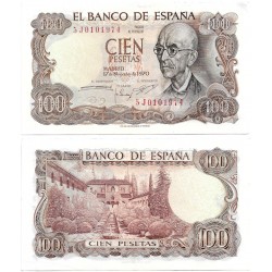 Estado Español. 1970. 100 Pesetas (EBC/EBC+) Serie 5J
