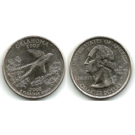 (421) Estados Unidos de América. 2008(D). Quarter Dollar (EBC+)