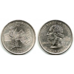 (305) Estados Unidos de América. 2000(D). Quarter Dollar (EBC) Massachusetts